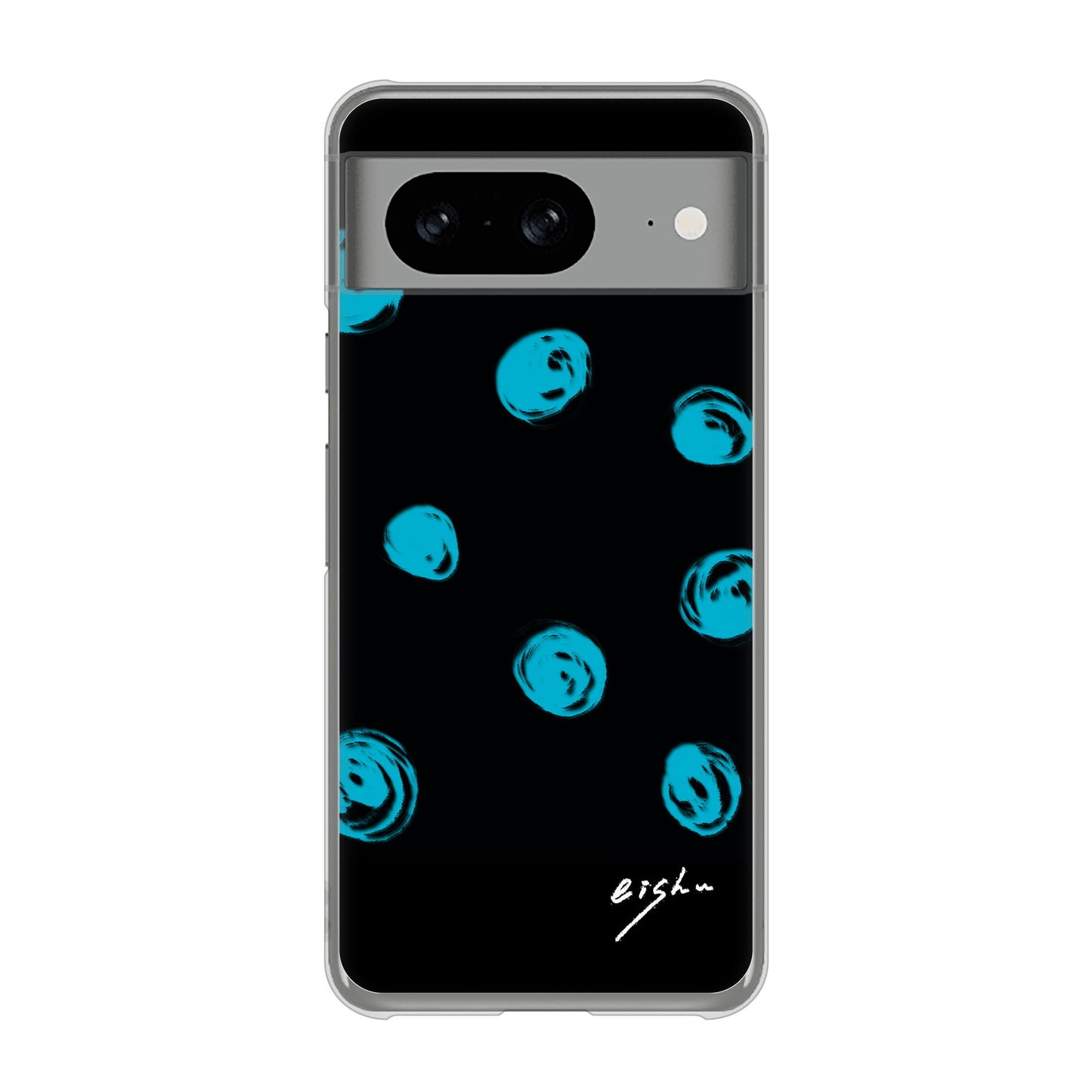 Google Pixel 8 大野詠舟 手描きシンプル ハードケース 背面印刷