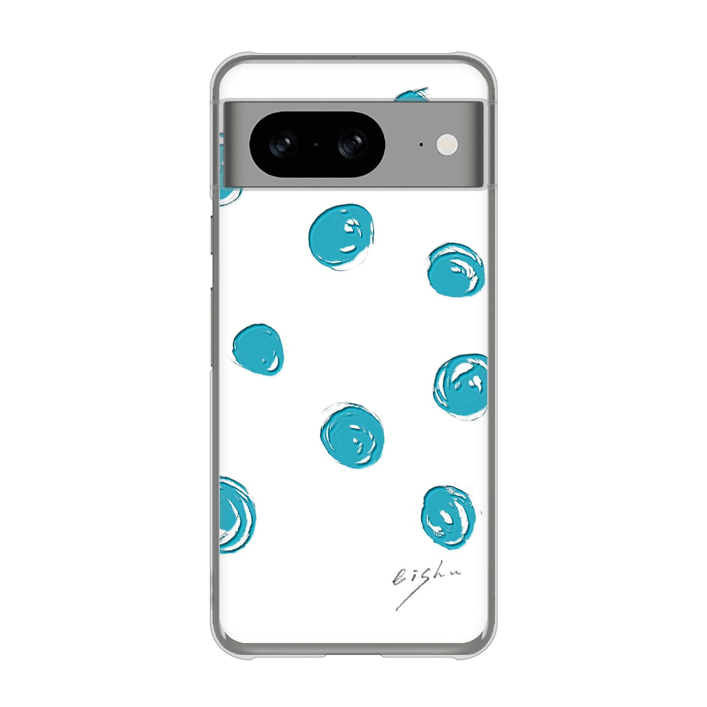Google Pixel 8 大野詠舟 手描きシンプル ハードケース 背面印刷