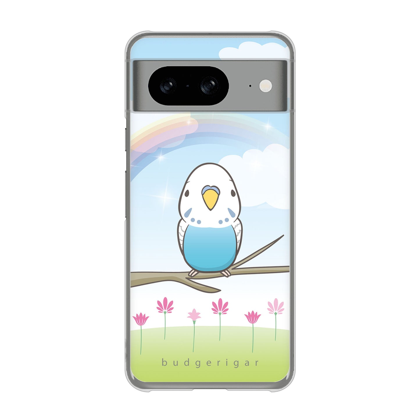 Google Pixel 8 セキセイインコ ハードケース 背面印刷