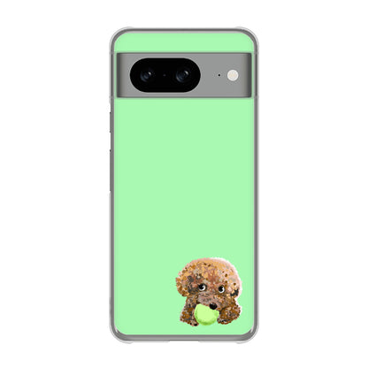 Google Pixel 8 トイプードル＆ボール ハードケース 背面印刷