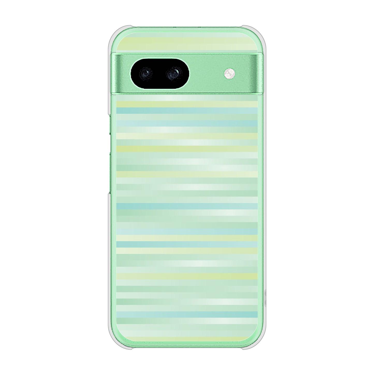 Google Pixel 8a グラデーションボーダー ハードケース 背面印刷