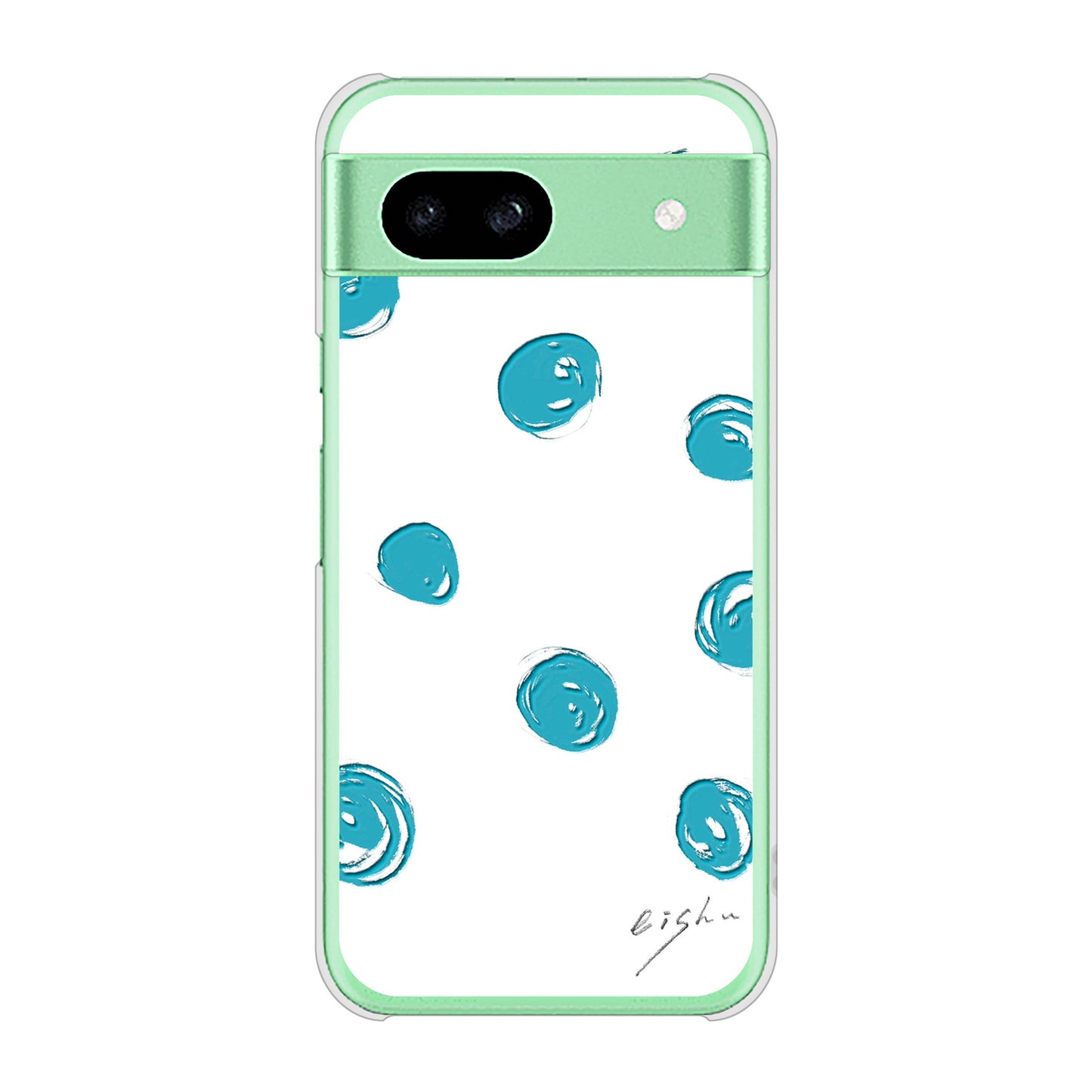 Google Pixel 8a 大野詠舟 手描きシンプル ハードケース 背面印刷