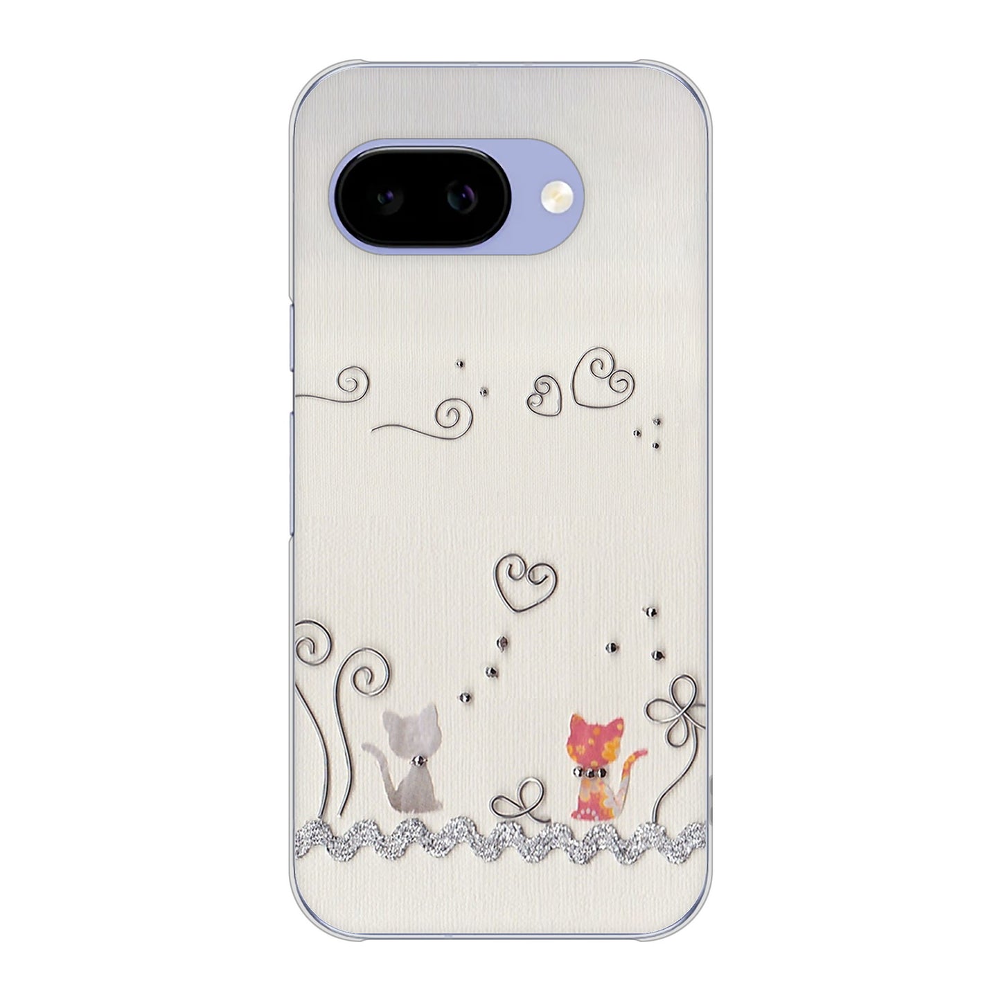 Google Pixel 9a クラフト写真ネコ ハードケース 背面印刷