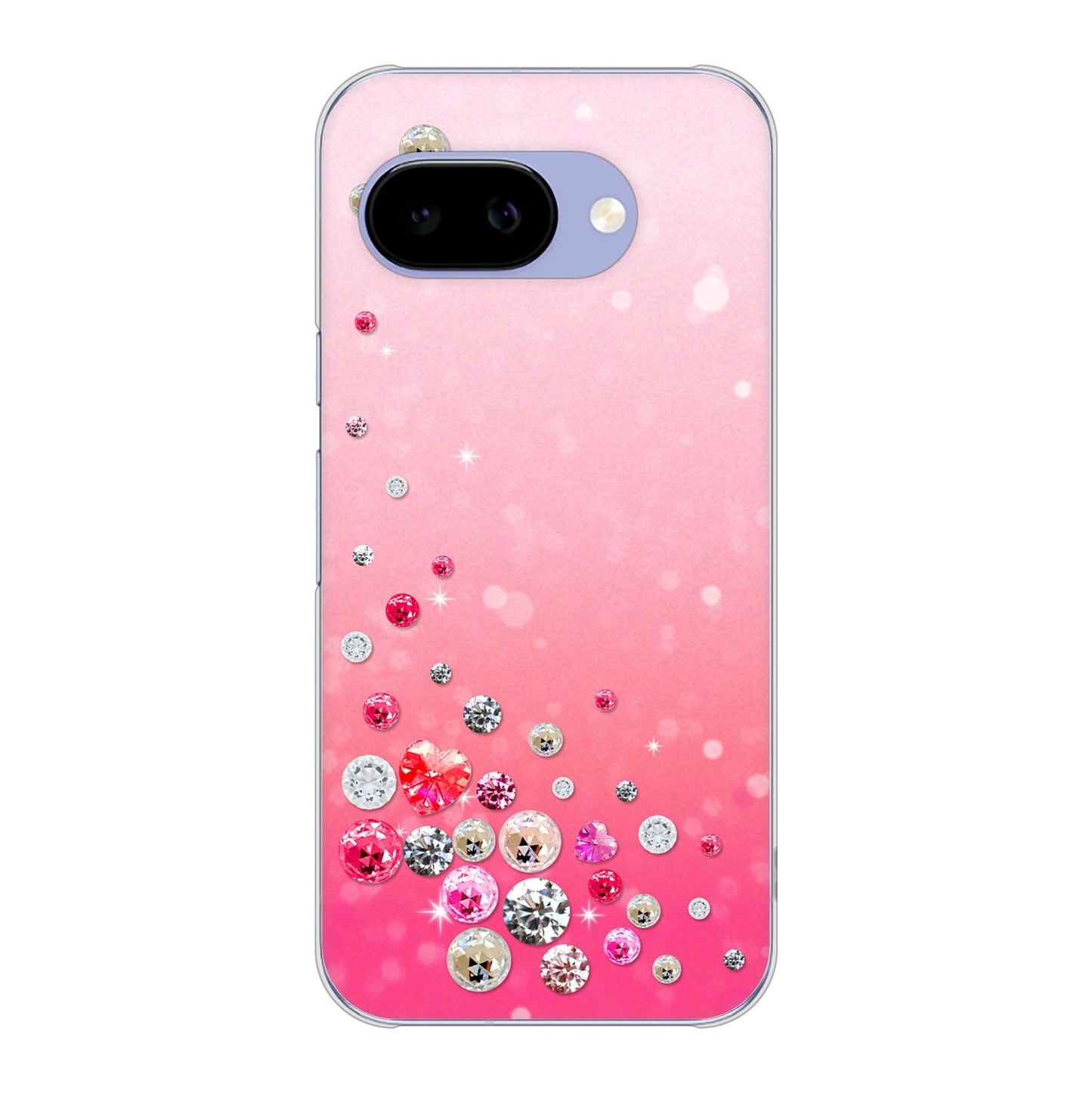 Google Pixel 9a スワロデコ風プリント ハードケース 背面印刷
