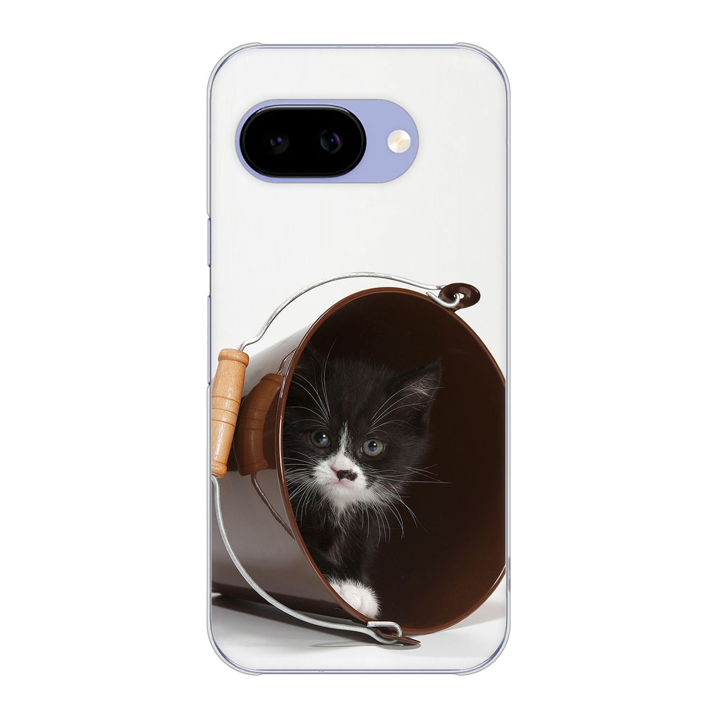 Google Pixel 9a VA800 ネコとバケツ ハードケース 背面印刷