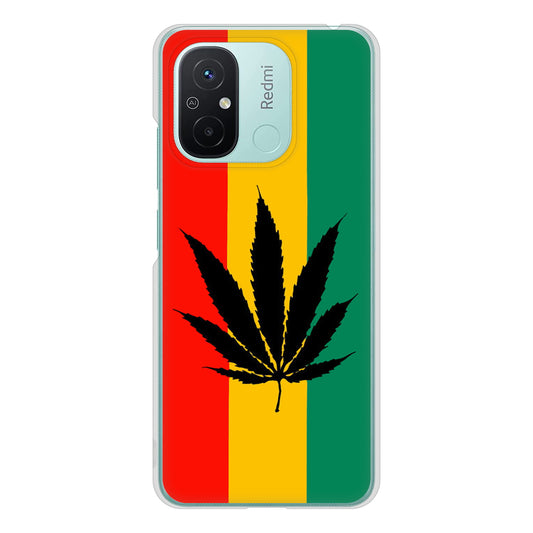 Xiaomi Redmi 12C 083 大麻ラスタカラー ハードケース 背面印刷
