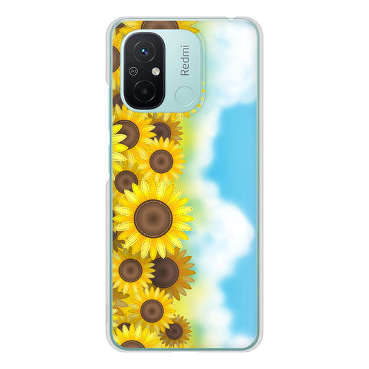 Xiaomi Redmi 12C 148 ひまわり畑 ハードケース 背面印刷