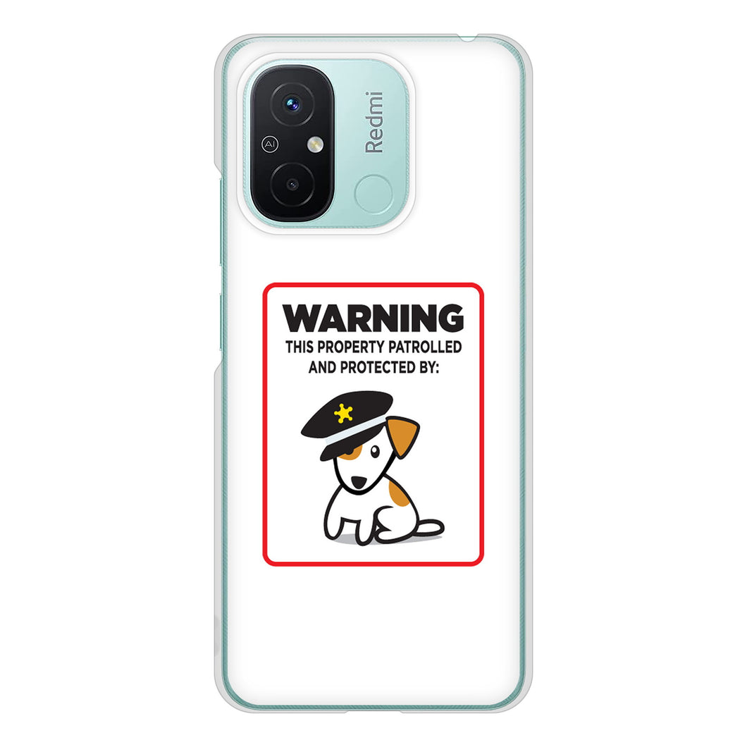 Xiaomi Redmi 12C 374 猛犬注意 ハードケース 背面印刷