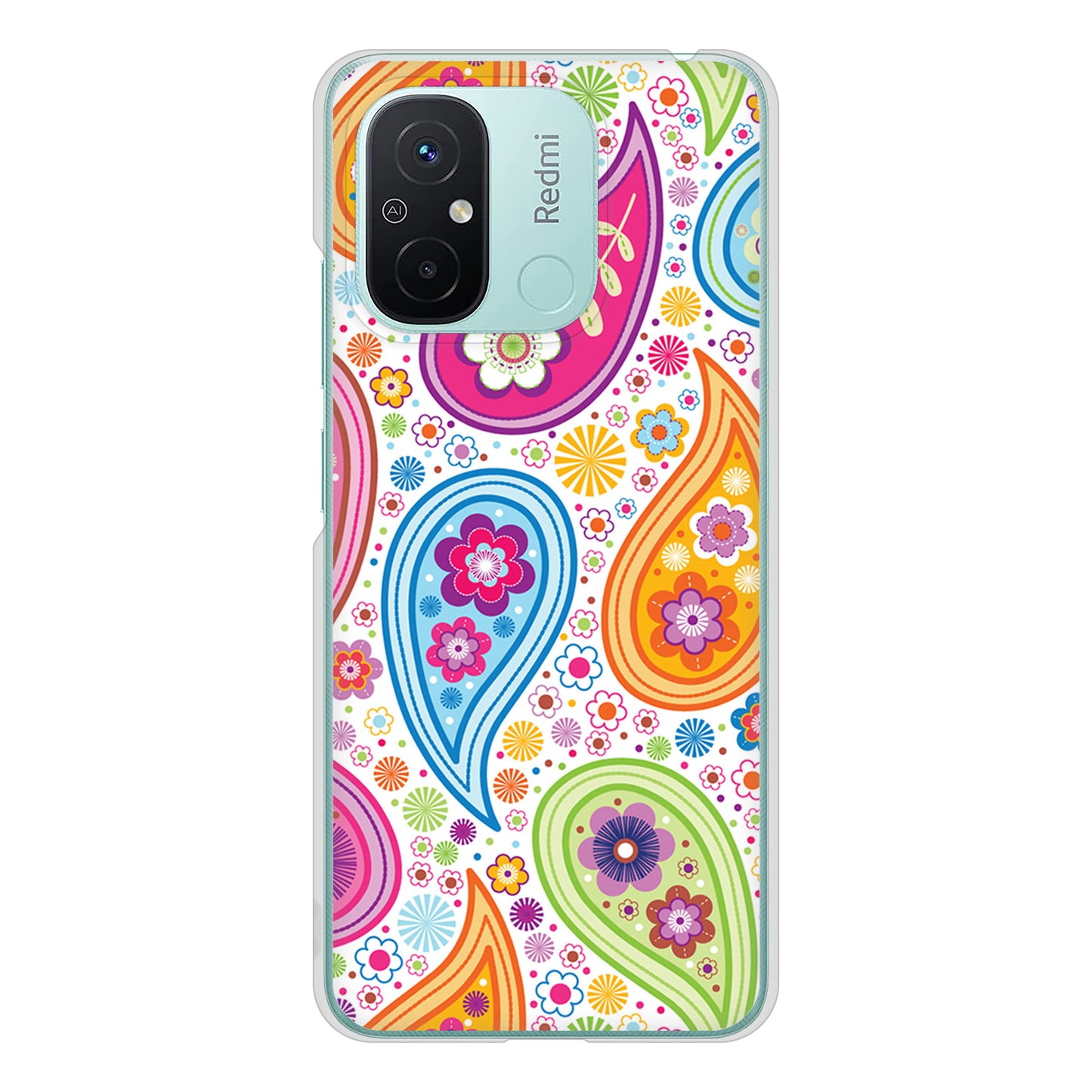 Xiaomi Redmi 12C ペイズリー ハードケース 背面印刷