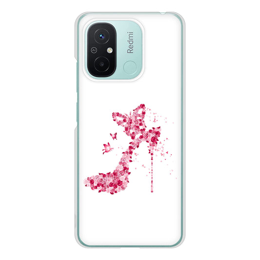 Xiaomi Redmi 12C 387 薔薇のハイヒール ハードケース 背面印刷