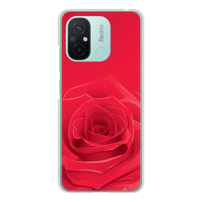 Xiaomi Redmi 12C バラ ハードケース 背面印刷