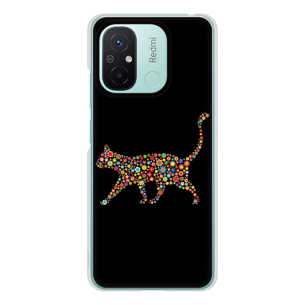 Xiaomi Redmi 12C 406 カラフルキャット ハードケース 背面印刷