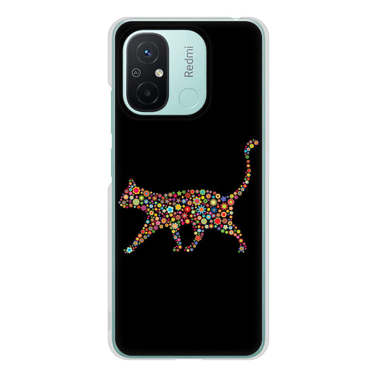 Xiaomi Redmi 12C 406 カラフルキャット ハードケース 背面印刷