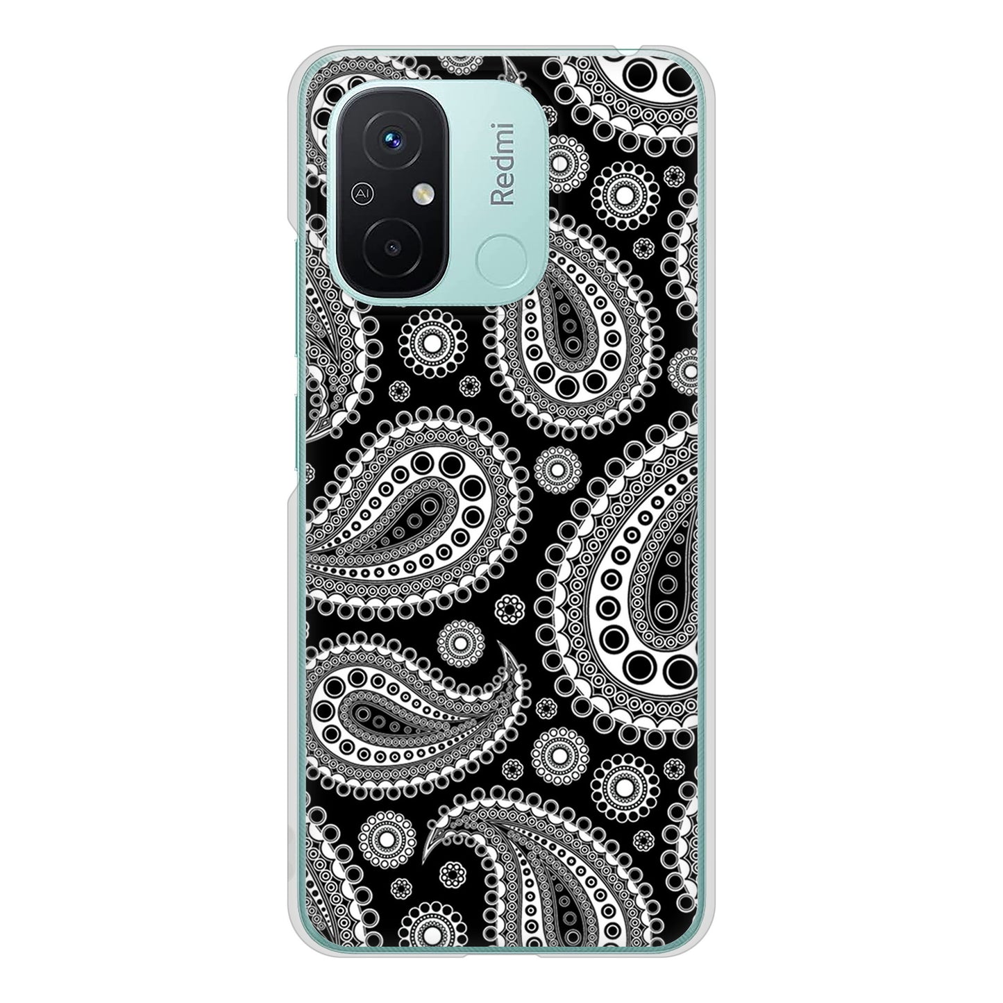 Xiaomi Redmi 12C ペイズリー ハードケース 背面印刷
