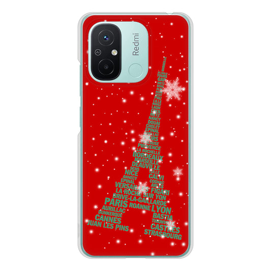 Xiaomi Redmi 12C 527 エッフェル塔red-gr ハードケース 背面印刷