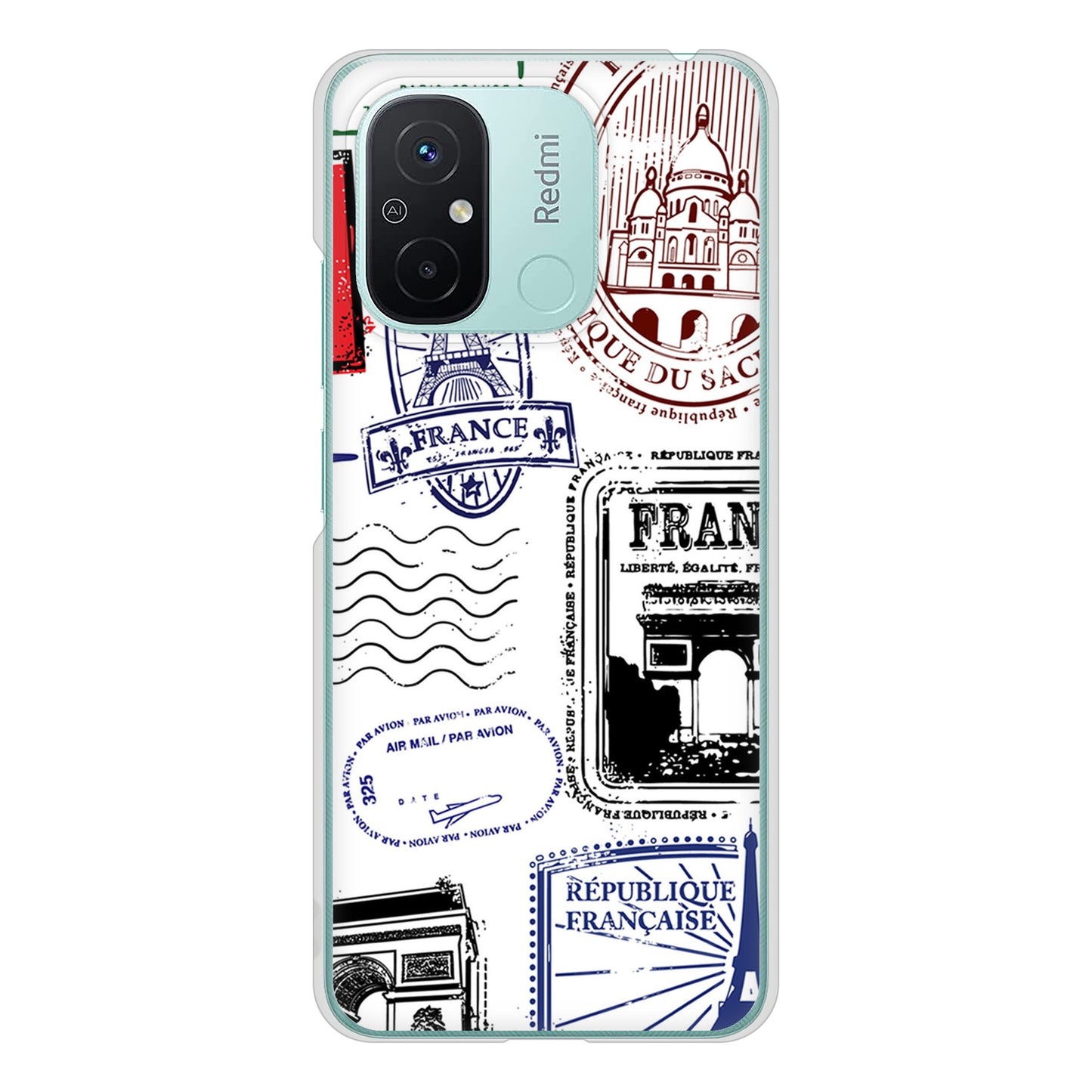 Xiaomi Redmi 12C LOVE フランス ハードケース 背面印刷