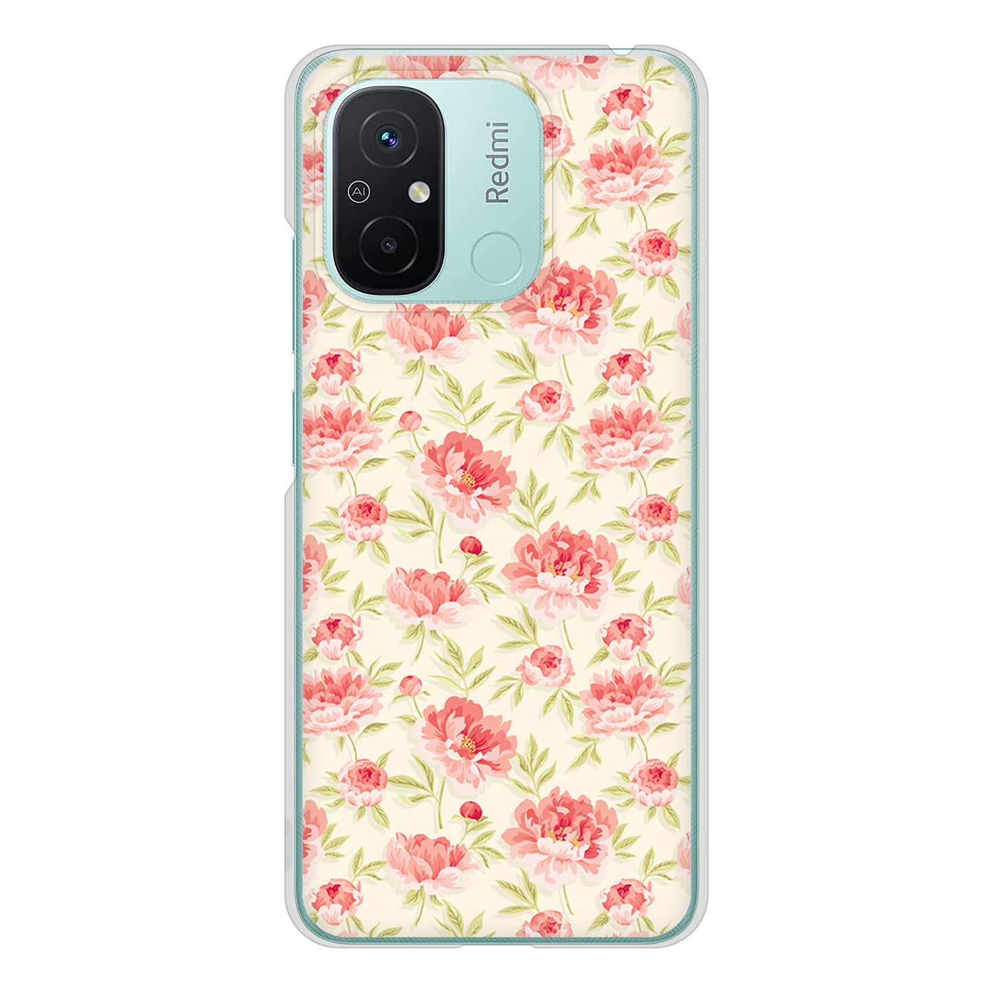 Xiaomi Redmi 12C 北欧の小花 ハードケース 背面印刷