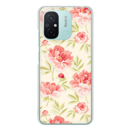Xiaomi Redmi 12C 北欧の小花 ハードケース 背面印刷