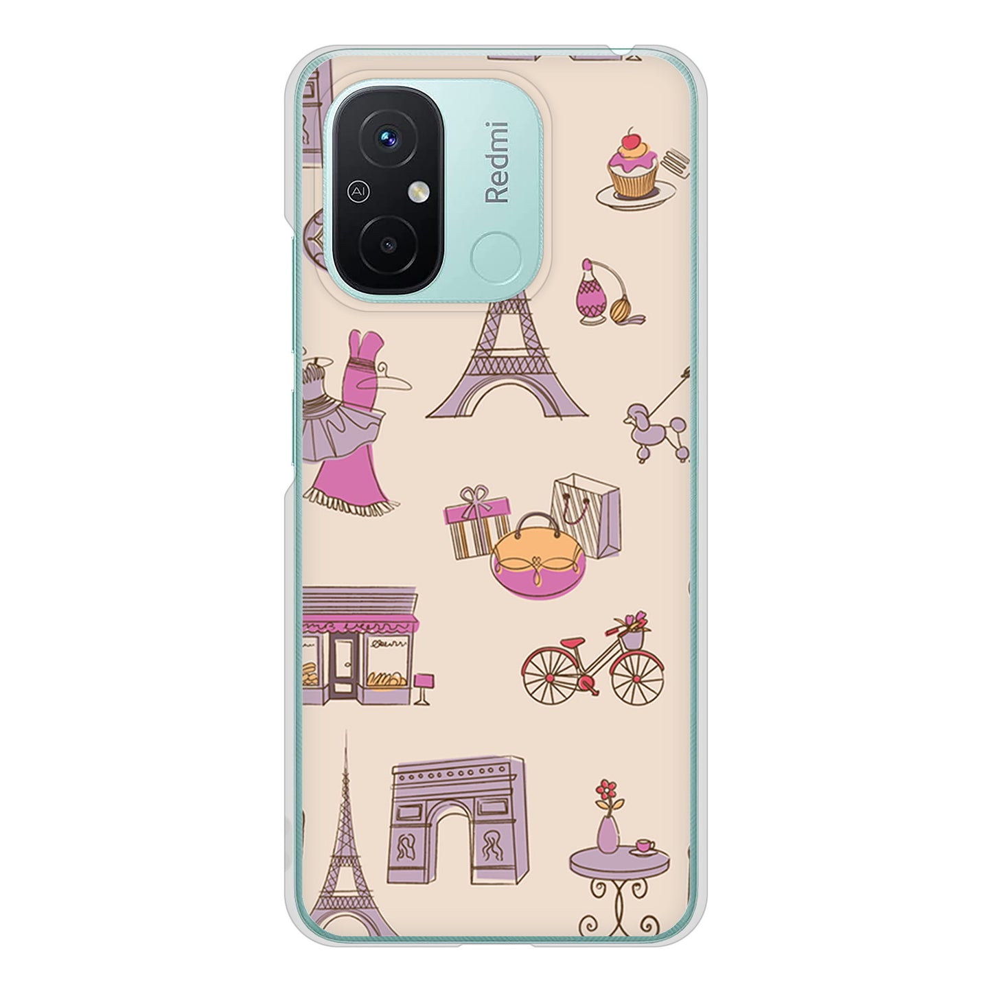 Xiaomi Redmi 12C LOVE フランス ハードケース 背面印刷