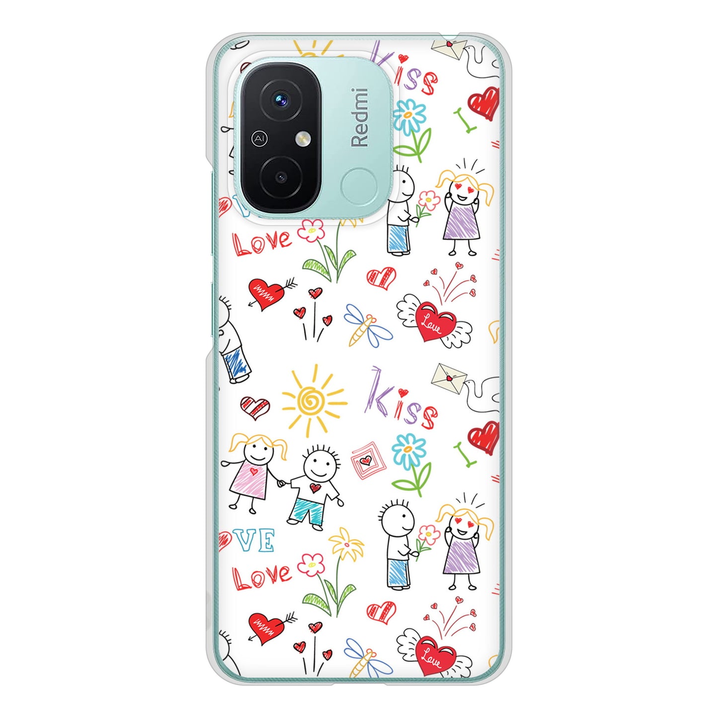 Xiaomi Redmi 12C カップル＆ファミリー ハードケース 背面印刷