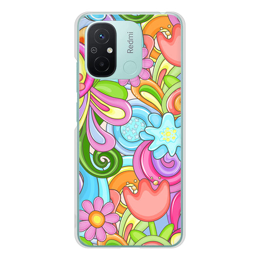 Xiaomi Redmi 12C 713 ミラクルフラワー ハードケース 背面印刷