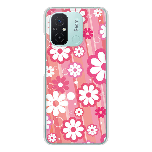 Xiaomi Redmi 12C 751 マーガレット（ピンク系） ハードケース 背面印刷