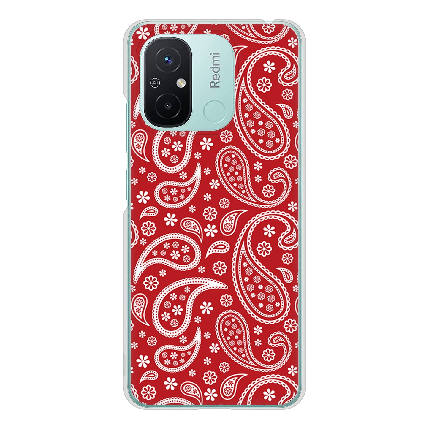 Xiaomi Redmi 12C ペイズリー ハードケース 背面印刷