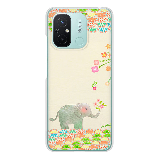 Xiaomi Redmi 12C 1039 お散歩ゾウさん ハードケース 背面印刷