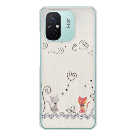 Xiaomi Redmi 12C クラフト写真ネコ ハードケース 背面印刷