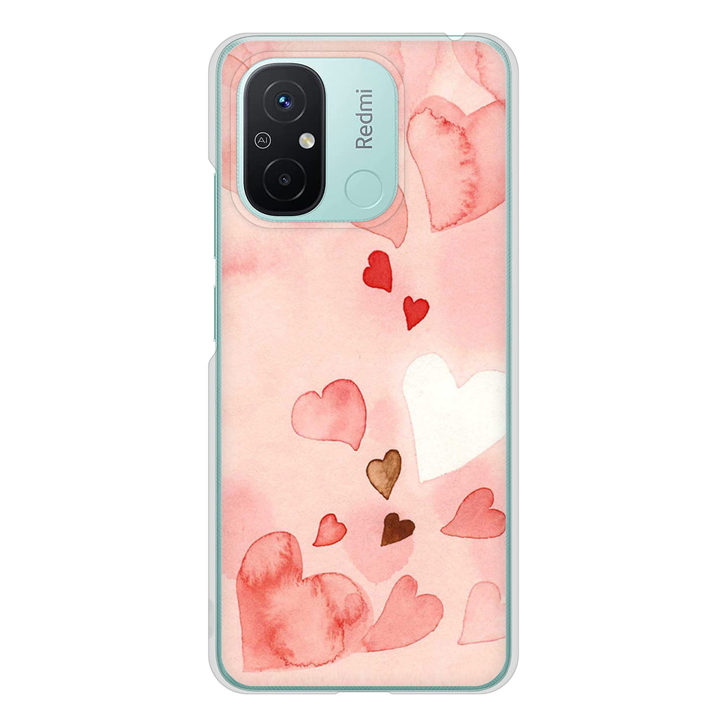 Xiaomi Redmi 12C 1125 ハートの和紙 ハードケース 背面印刷