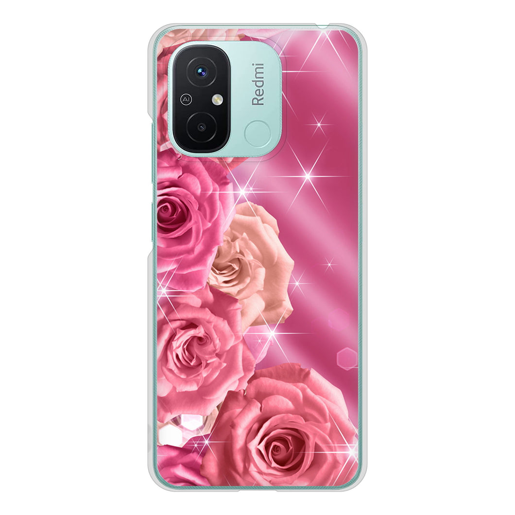 Xiaomi Redmi 12C 1182 ピンクの薔薇に誘われて ハードケース 背面印刷