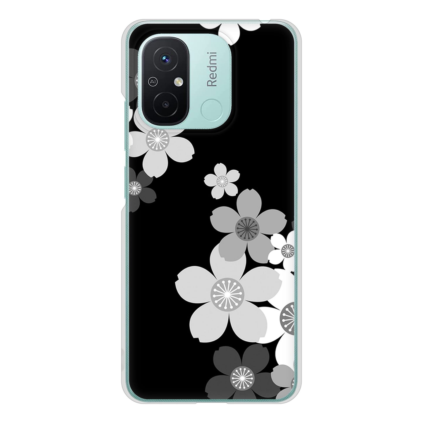 Xiaomi Redmi 12C 1334 桜のフレーム ハードケース 背面印刷