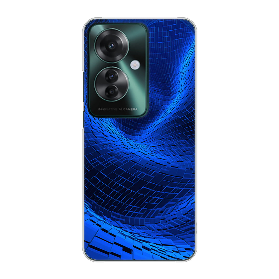 OPPO Reno11 A 1302 ワープブルー ハードケース 背面印刷