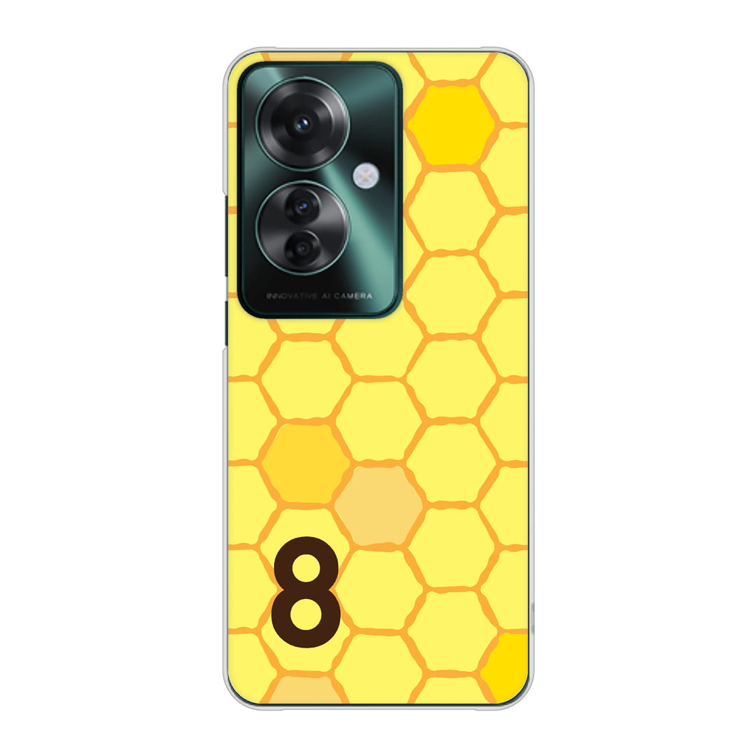 OPPO Reno11 A IB913 はちの巣 ハードケース 背面印刷