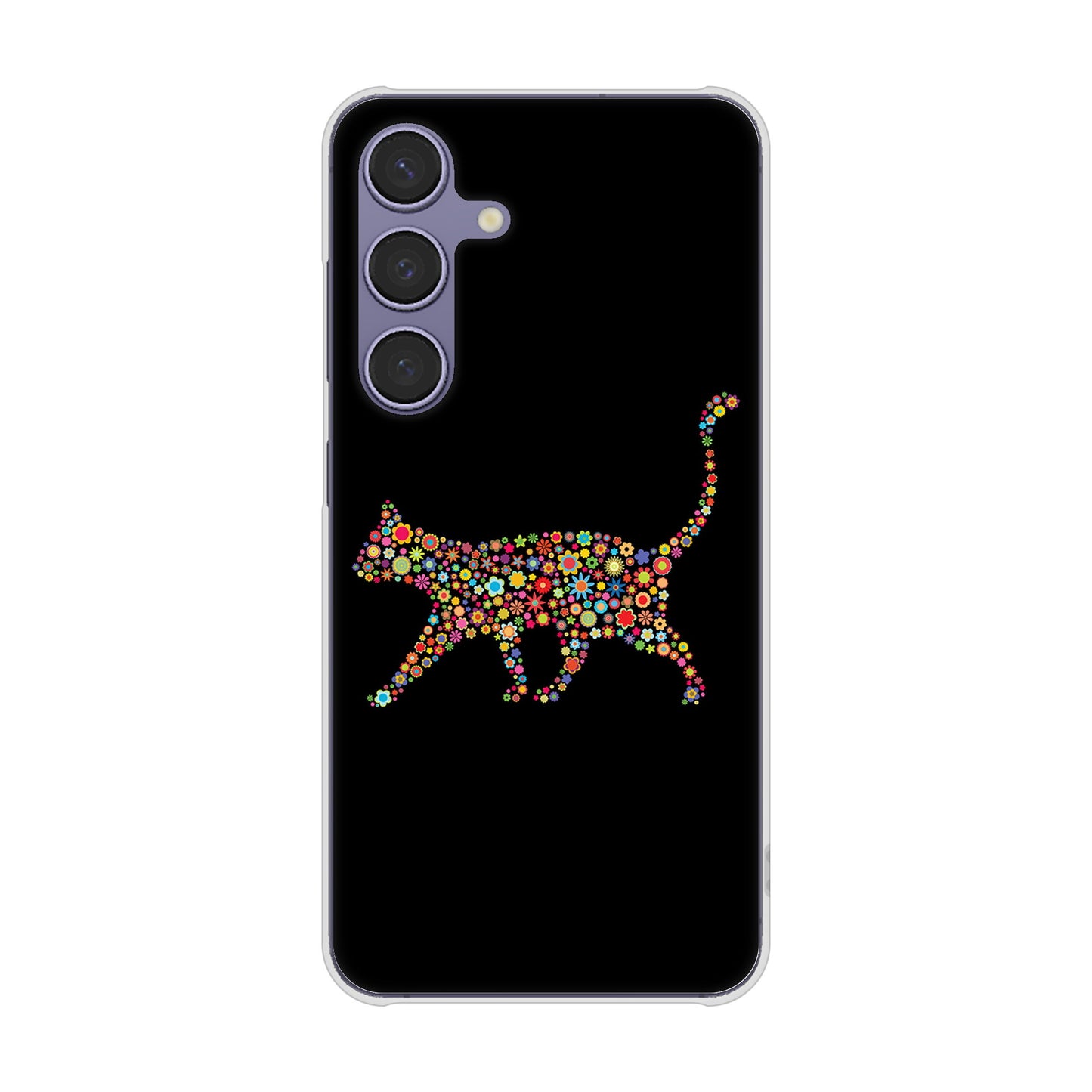 Galaxy S24 SC-51E docomo 406 カラフルキャット ハードケース 背面印刷