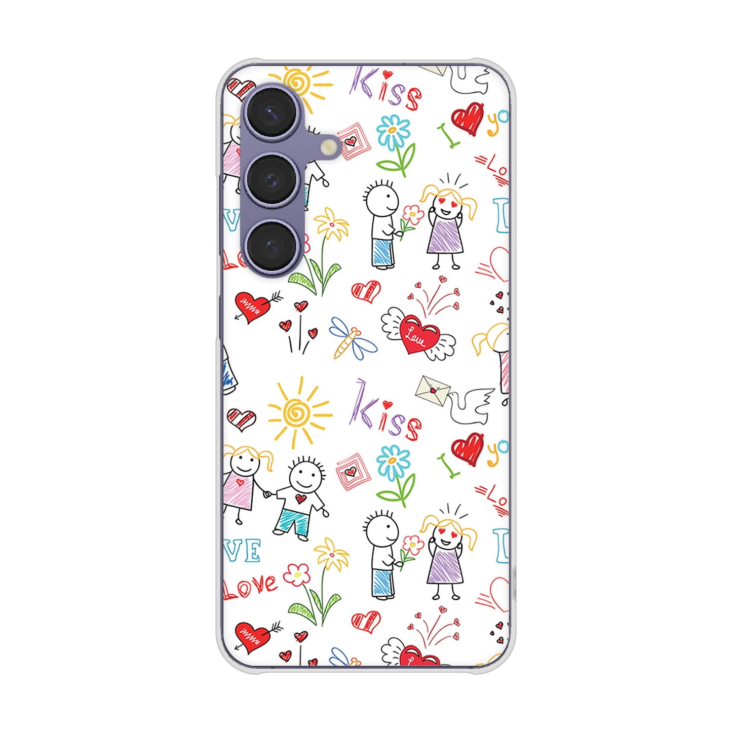Galaxy S24 SC-51E docomo カップル＆ファミリー ハードケース 背面印刷
