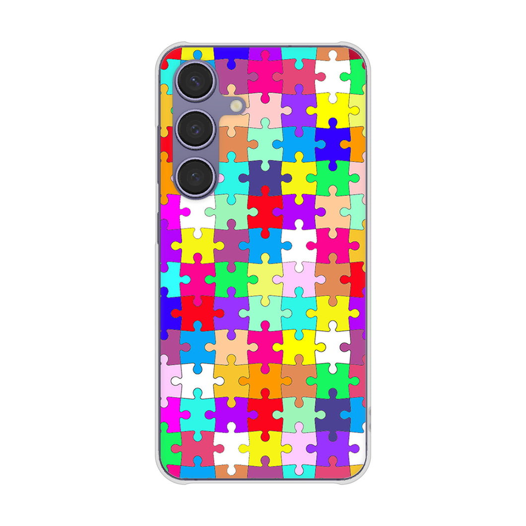 Galaxy S24 SC-51E docomo 727 カラフルパズル ハードケース 背面印刷