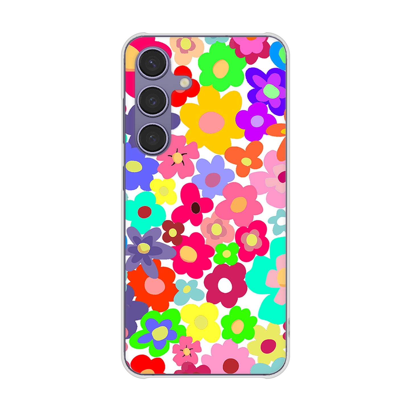Galaxy S24 SC-51E docomo ルーズフラワー ハードケース 背面印刷