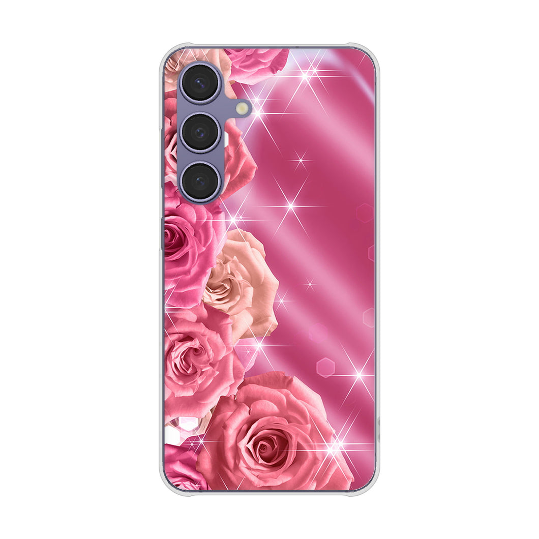 Galaxy S24 SC-51E docomo 1182 ピンクの薔薇に誘われて ハードケース 背面印刷