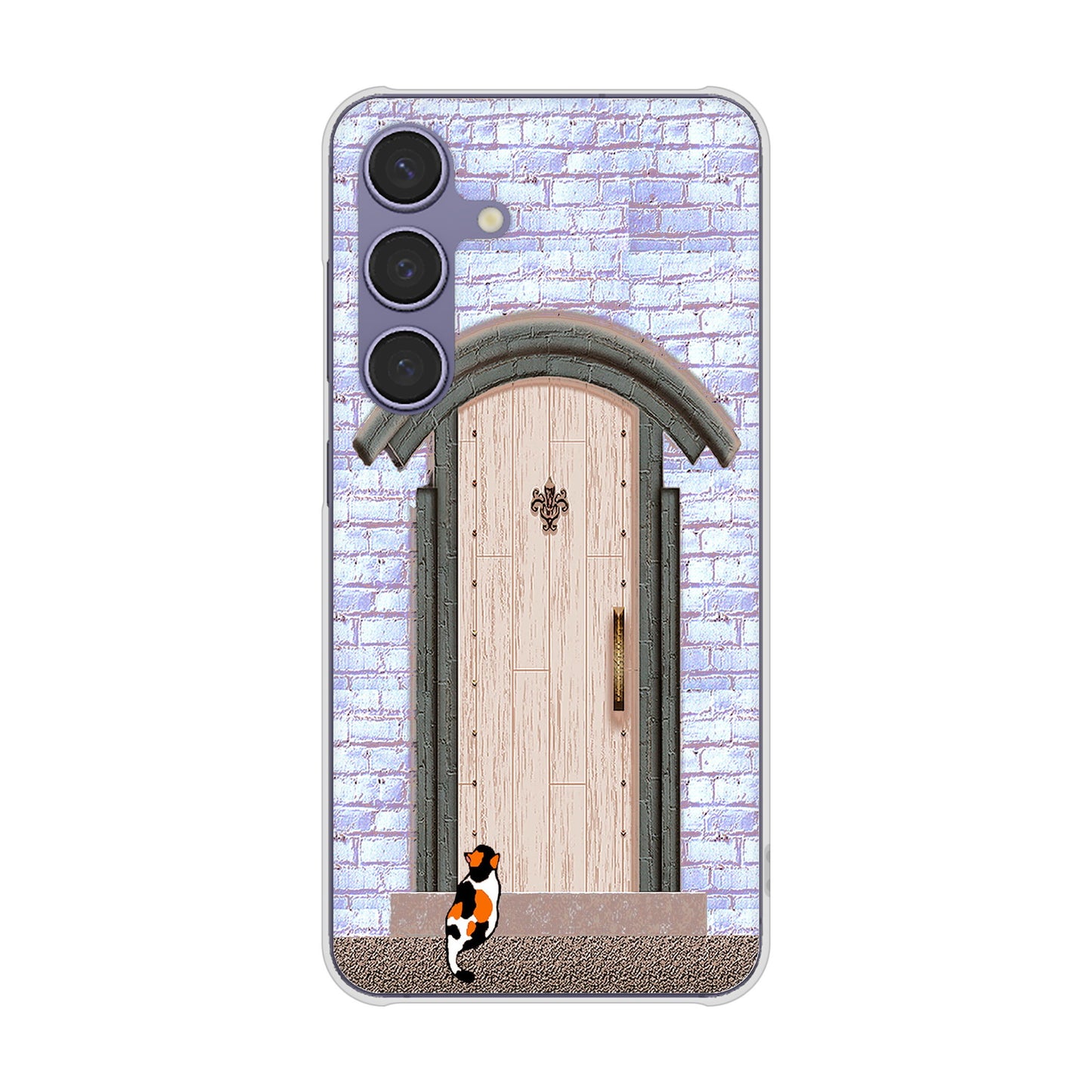 Galaxy S24 SC-51E docomo 猫とドア ハードケース 背面印刷
