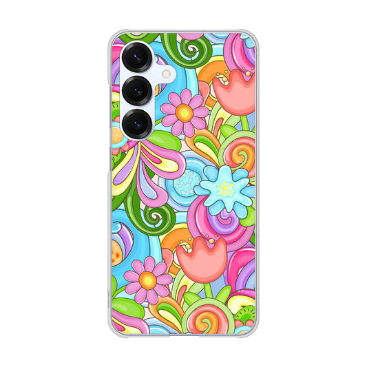 Galaxy S25 SC-51F docomo 713 ミラクルフラワー ハードケース 背面印刷