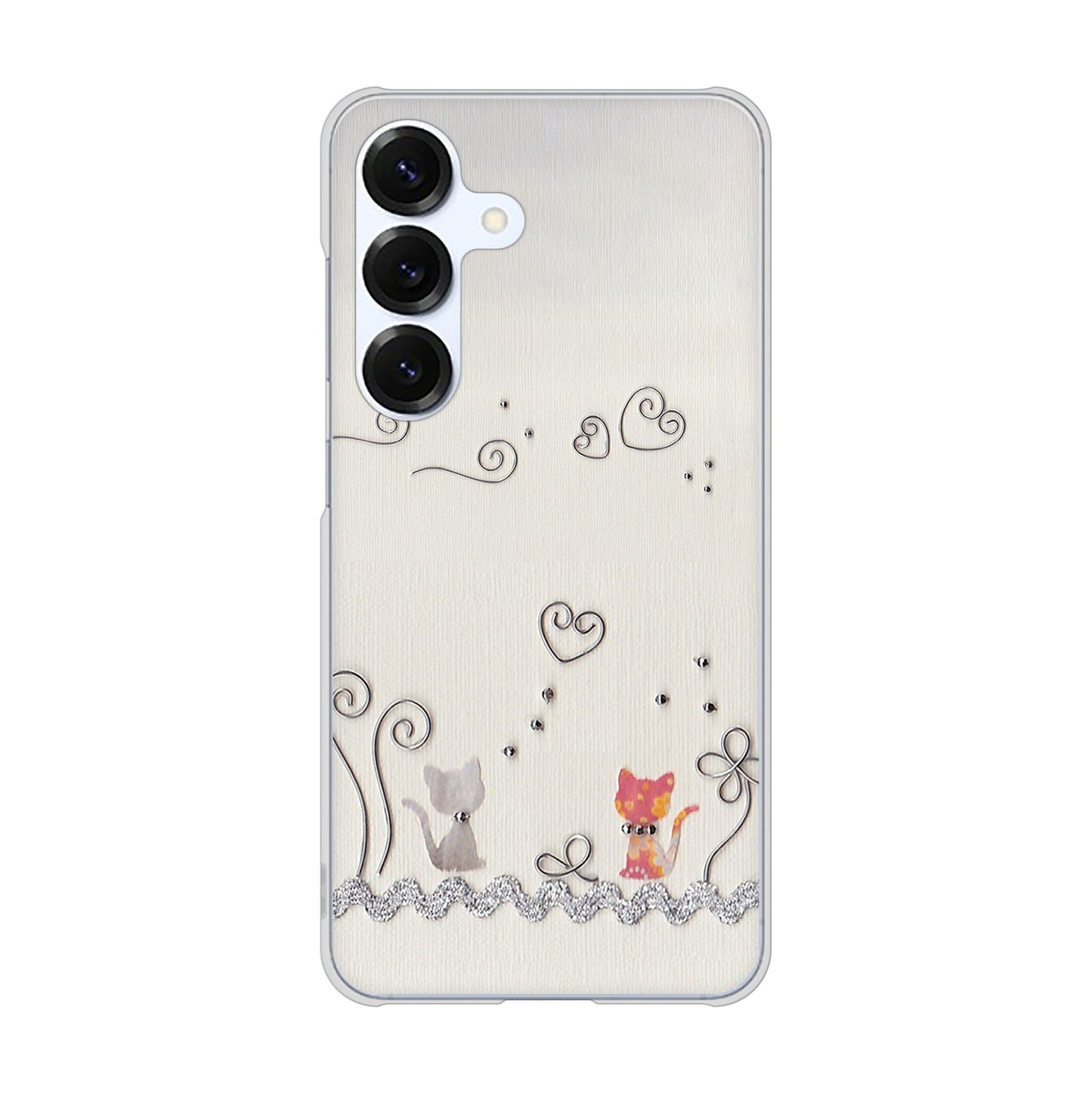 Galaxy S25 SC-51F docomo クラフト写真ネコ ハードケース 背面印刷