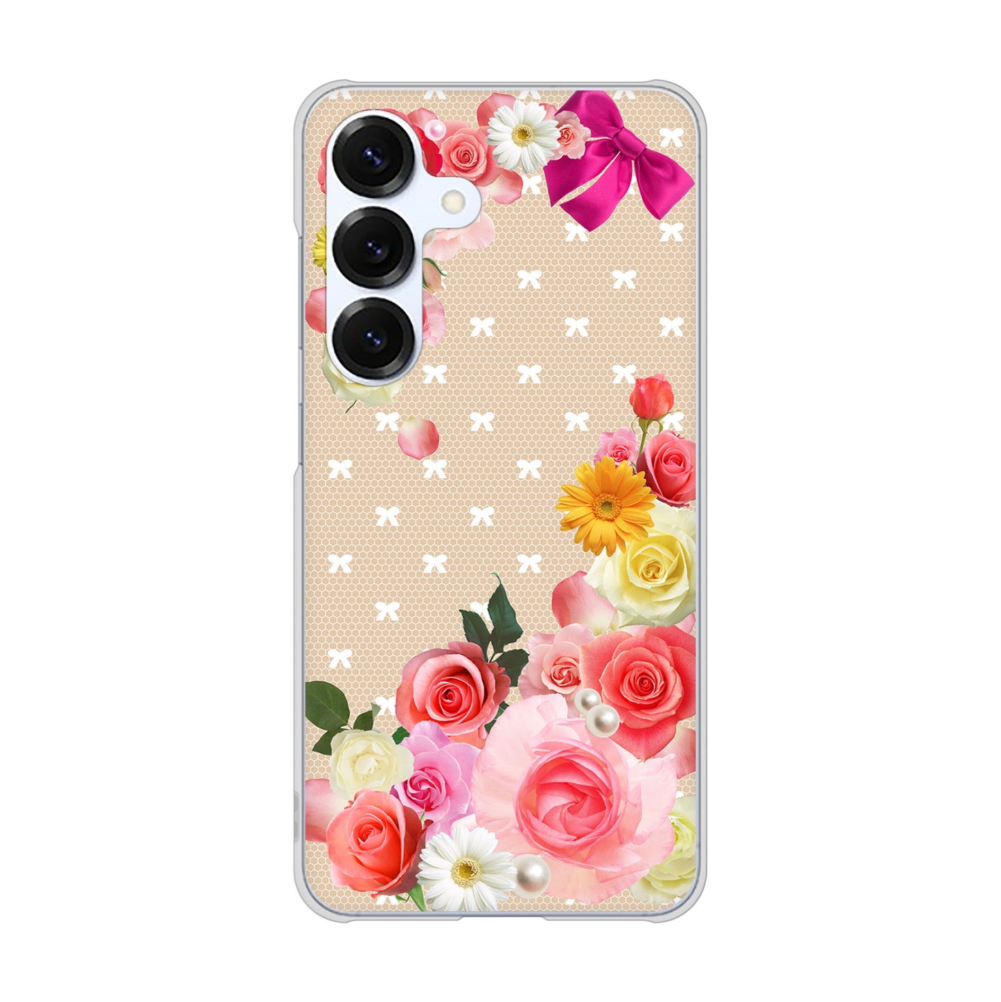 Galaxy S25 SC-51F docomo ロマンチックなバラ ハードケース 背面印刷