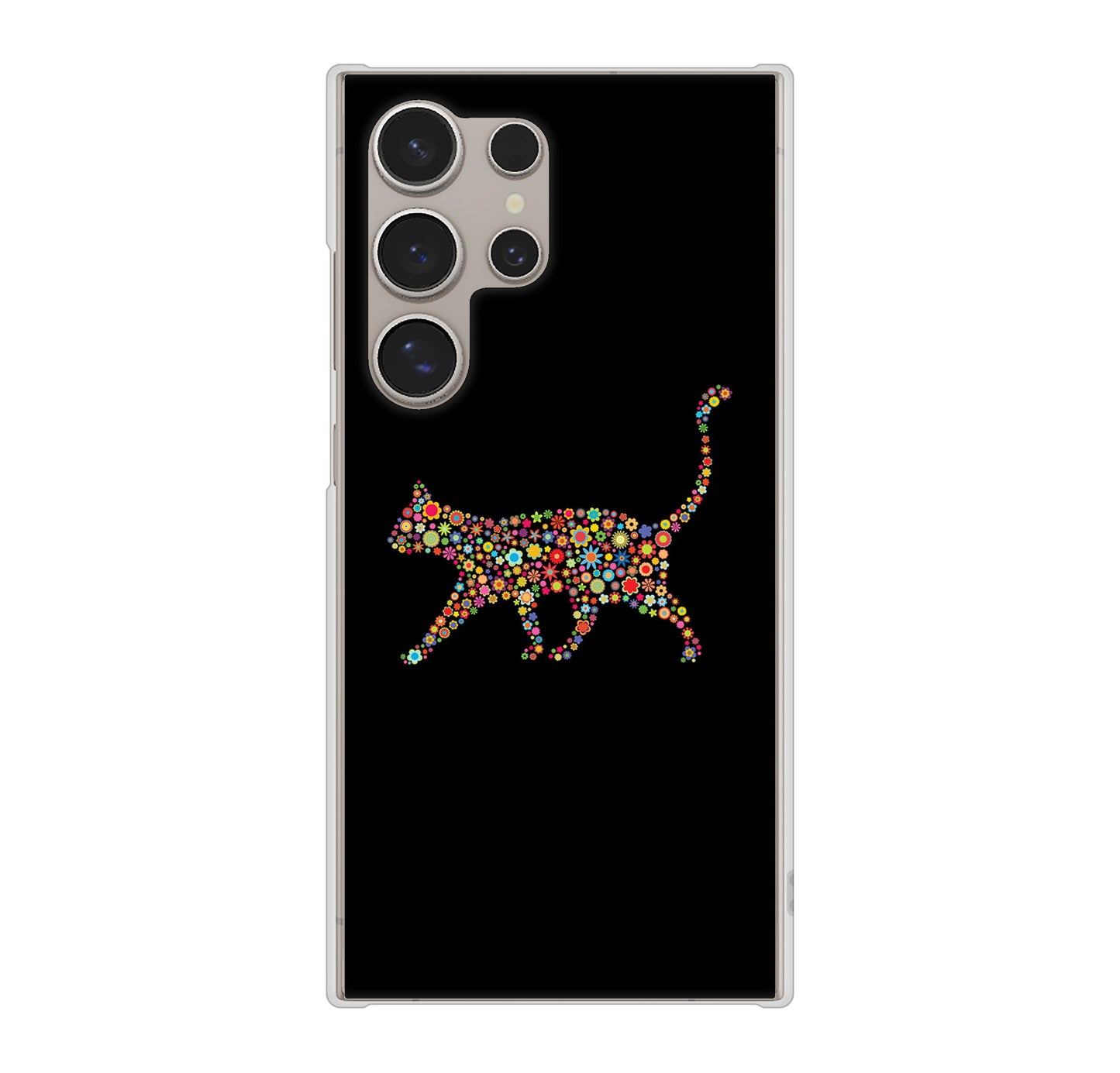 Galaxy S24 Ultra SC-52E docomo 406 カラフルキャット ハードケース 背面印刷