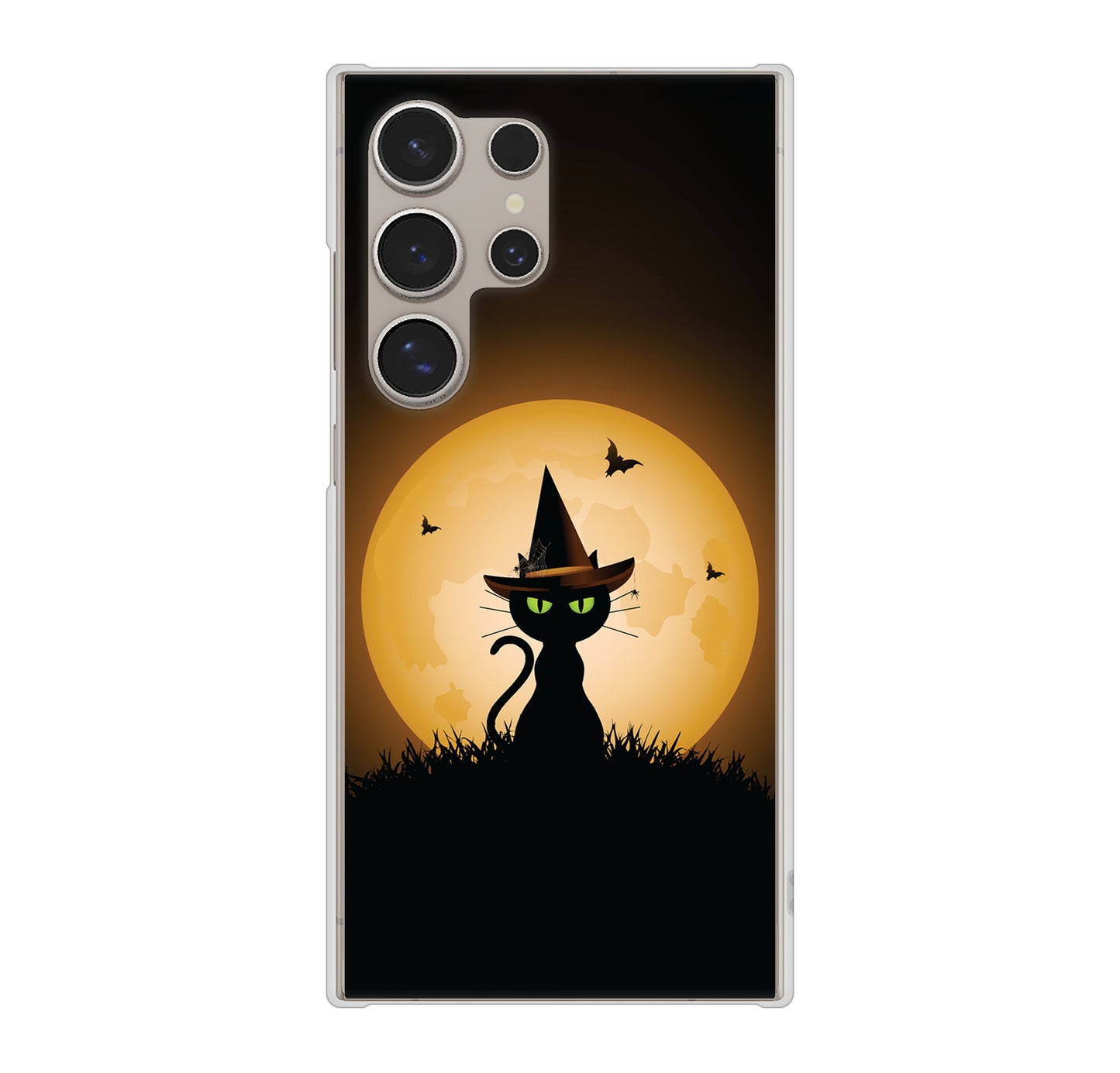 Galaxy S24 Ultra SC-52E docomo 夜とネコ ハードケース 背面印刷
