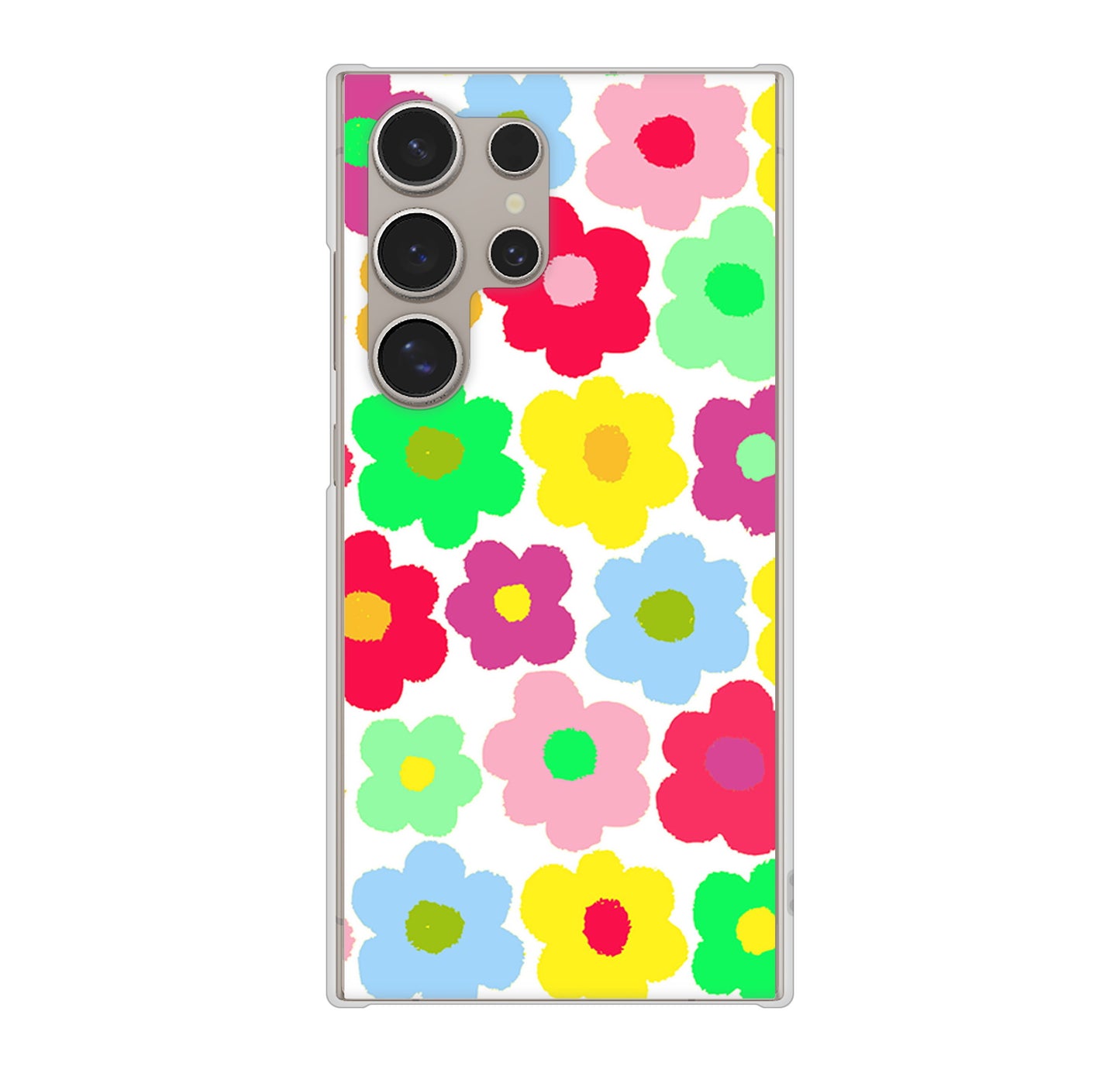 Galaxy S24 Ultra SC-52E docomo ルーズフラワー ハードケース 背面印刷