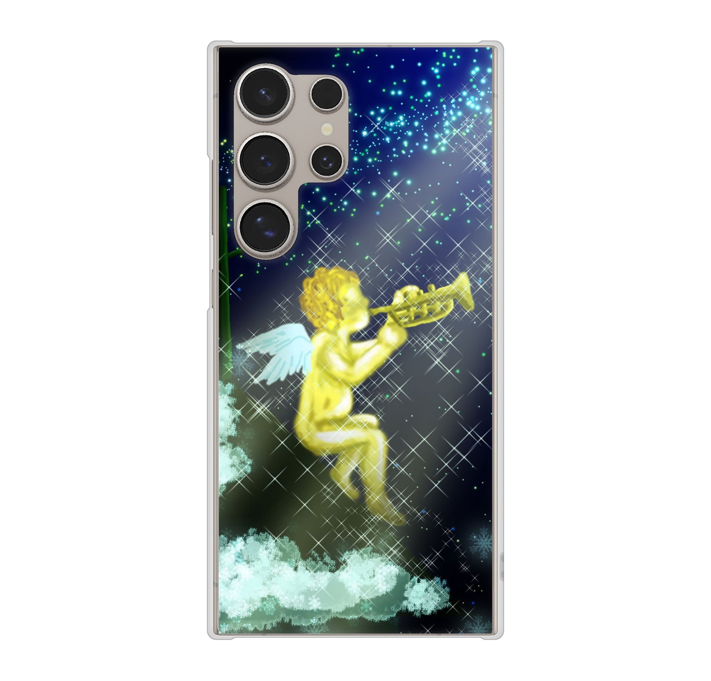 Galaxy S24 Ultra SC-52E docomo 1248 天使の演奏 ハードケース 背面印刷