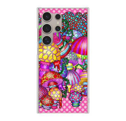 Galaxy S24 Ultra SC-52E docomo むかいあぐる きのこ ハードケース 背面印刷