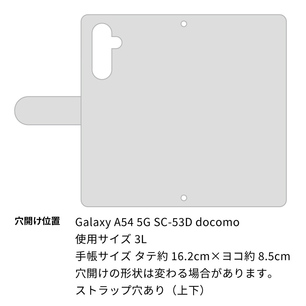 Galaxy A54 5G SC-53D docomo アウトサイダー ハシビロコウ プリント手帳型ケース 耐衝撃