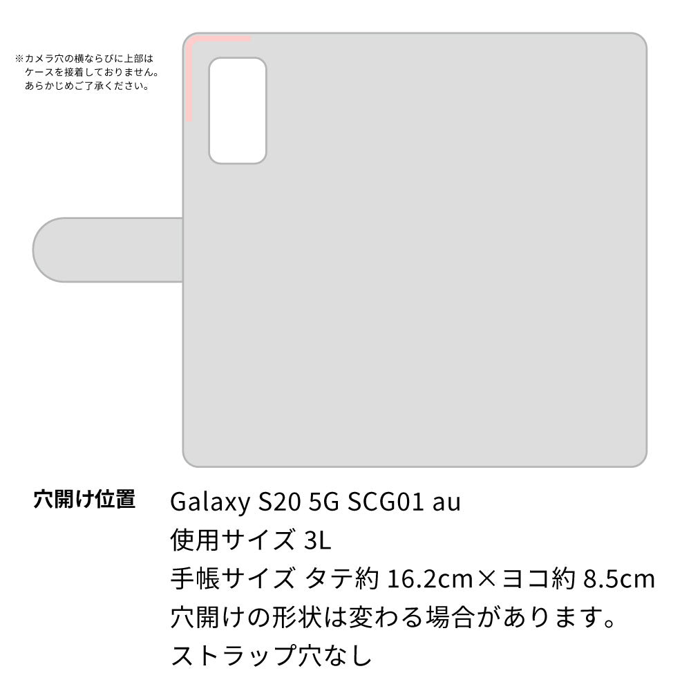 Galaxy S20 5G SCG01 au スマホショルダー 手帳型 縦向き くすみカラー スタンド機能付